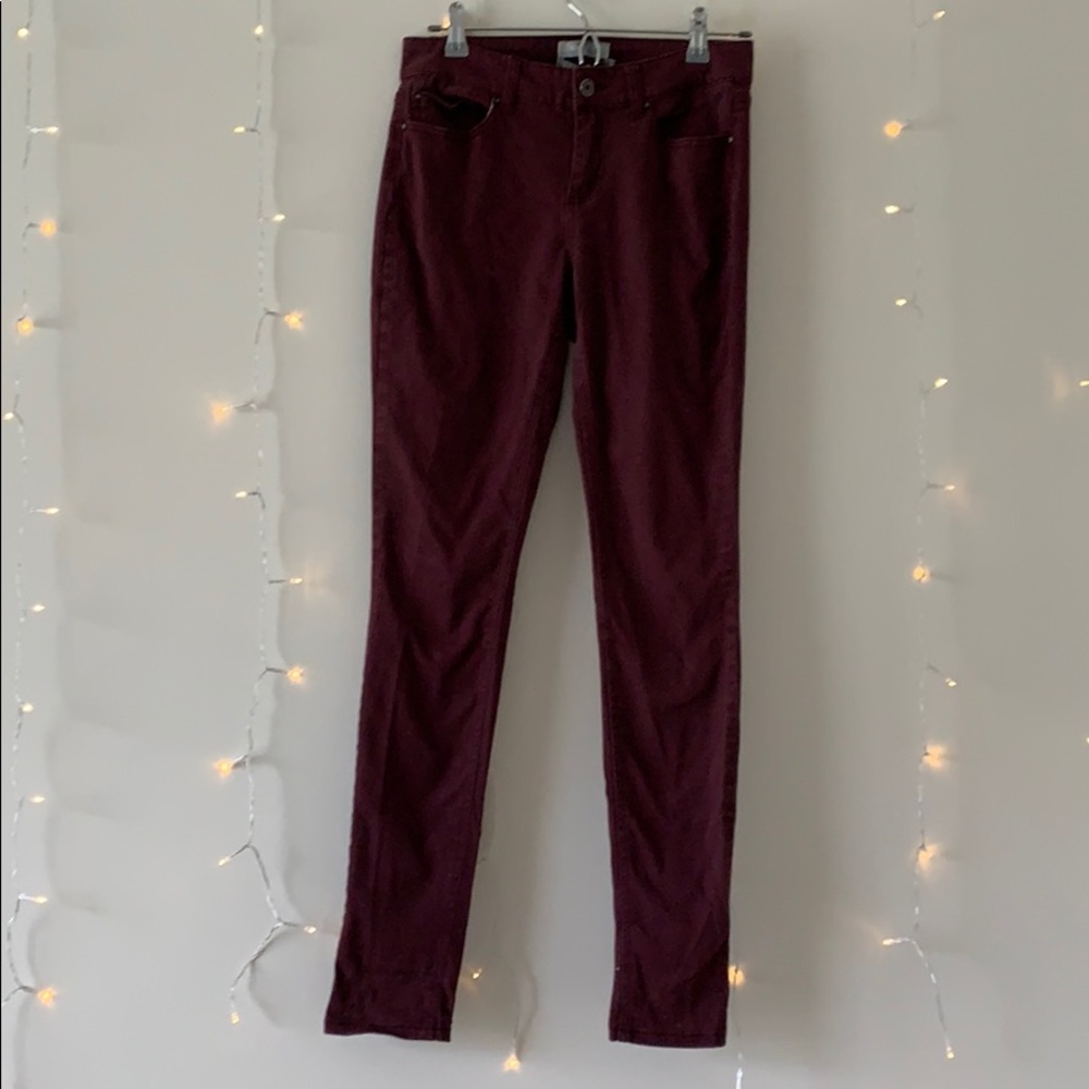 Maroon Skinny Jeans